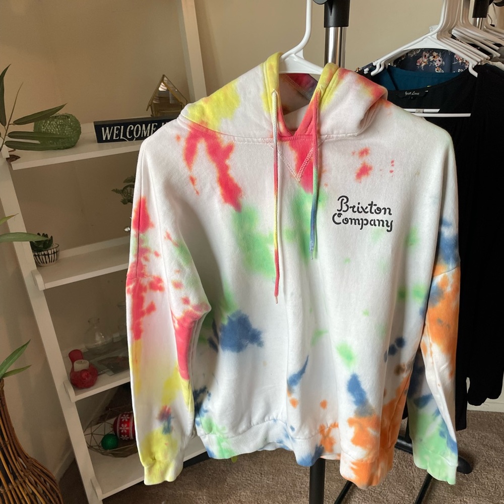 Brixton tie dye hoodie size small